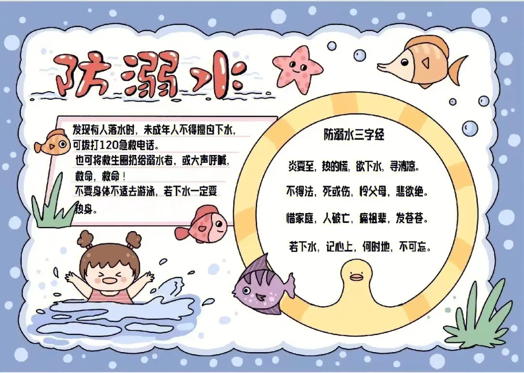 防溺水手抄报大全图片最新