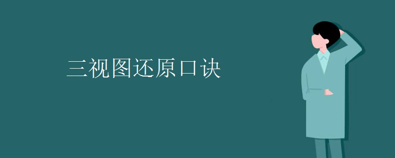 三视图还原口诀