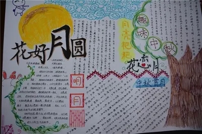 中秋节手抄报简笔画精选