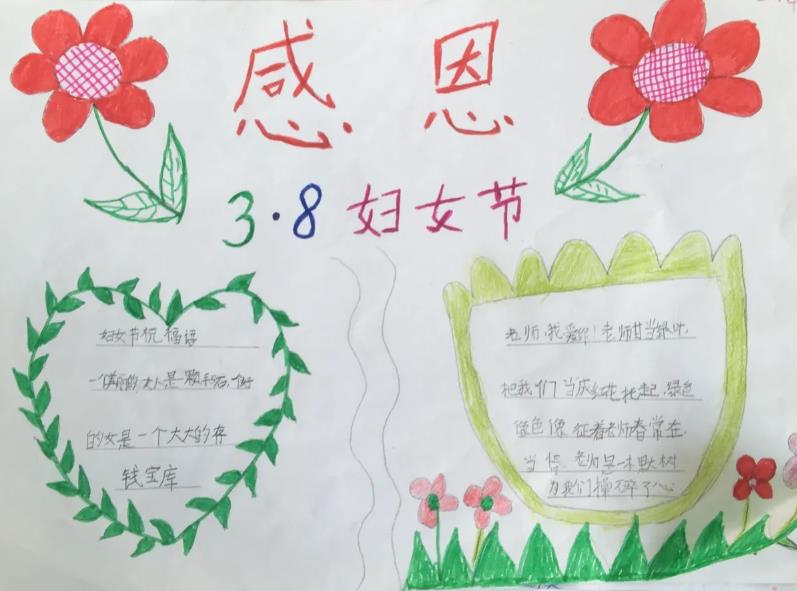 2023又简单又漂亮的妇女节手抄报