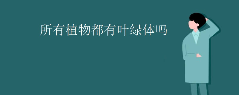 所有植物都有叶绿体吗