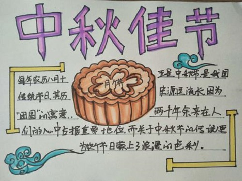 2021年中秋节精美手抄报