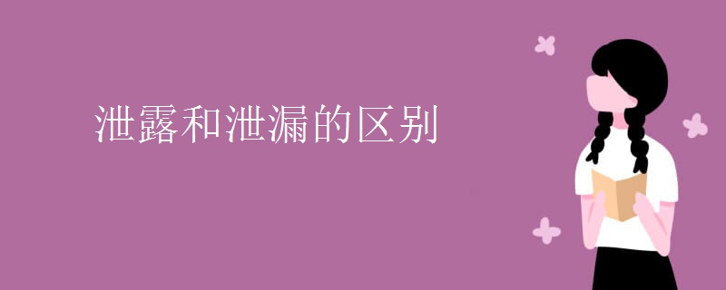 泄露和泄漏的区别