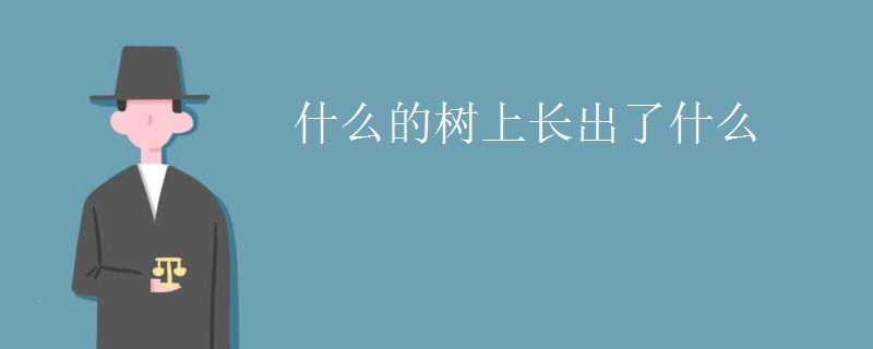 什么的树上长出了什么