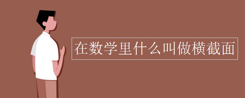 在数学里什么叫做横截面