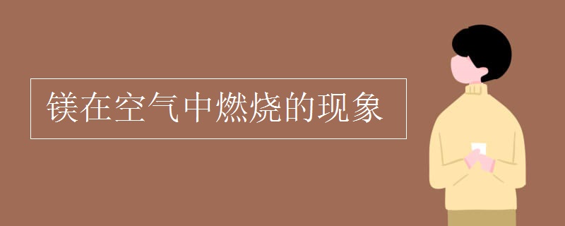 镁在空气中燃烧的现象