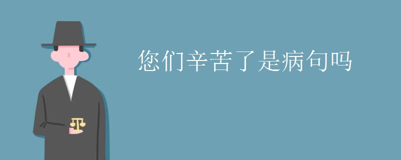 您们辛苦了是病句吗